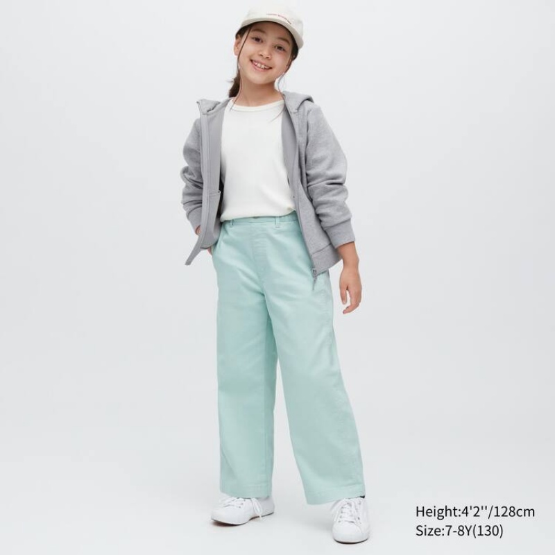 Uniqlo Girlsgy Colour Jeans Ragazza Verdi Chiaro | GPCHMN754
