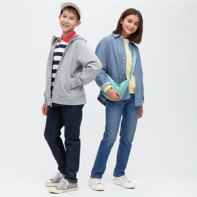 Uniqlo Super Soft Jeans Ragazza Blu | LBJZWO019