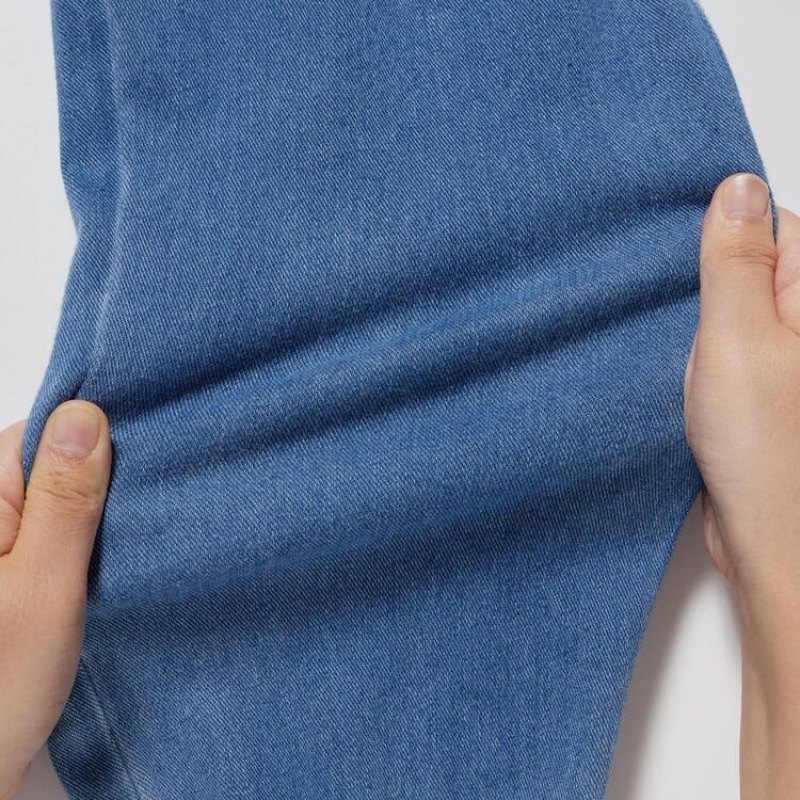 Uniqlo Ultra Stretch Denim Jeans Ragazza Blu | JWOUGF380