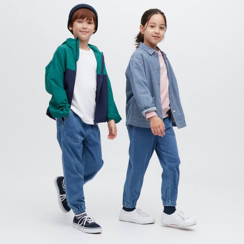 Uniqlo Ultra Stretch Denim Jeans Ragazza Blu | JWOUGF380
