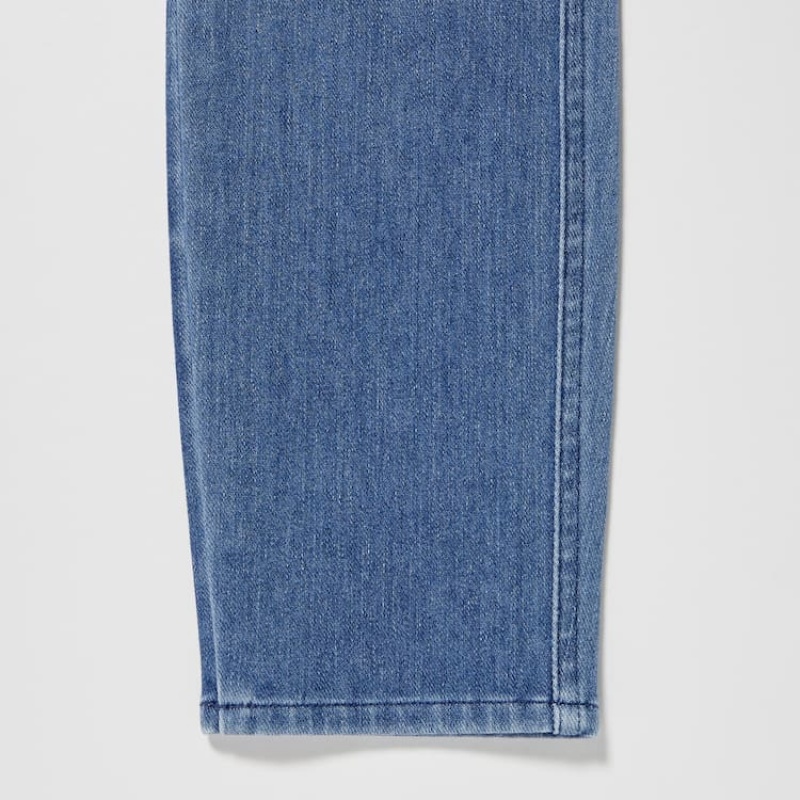 Uniqlo Ultra Stretch High Rise Cropped Jeans Blu | UZCIEQ704