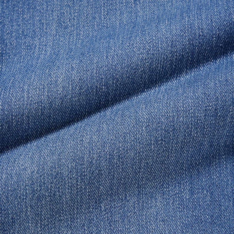 Uniqlo Ultra Stretch High Rise Cropped Jeans Blu | UZCIEQ704