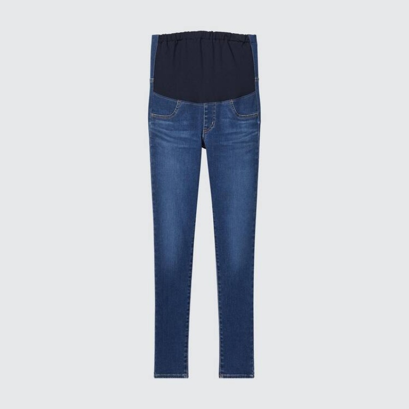 Uniqlo Ultra Stretch Maternity Jeans Blu | HIWCVS346