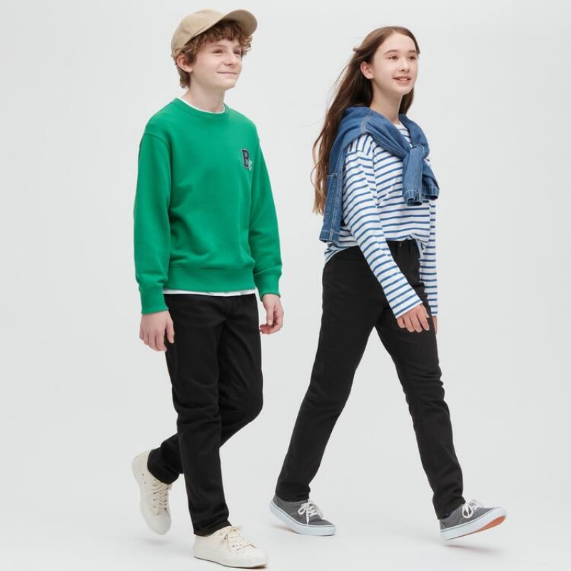 Uniqlo Ultra Stretch Slim Fit Jeans Ragazza Nere | RGKTLC081