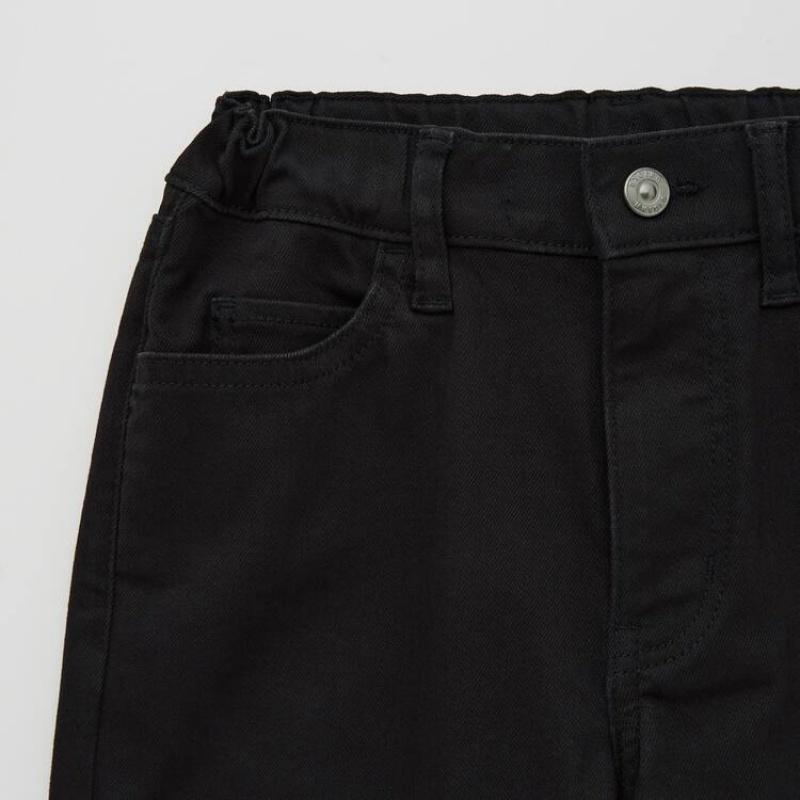 Uniqlo Ultra Stretch Slim Fit Zip Fly Jeans Ragazza Nere | ATPIYH049