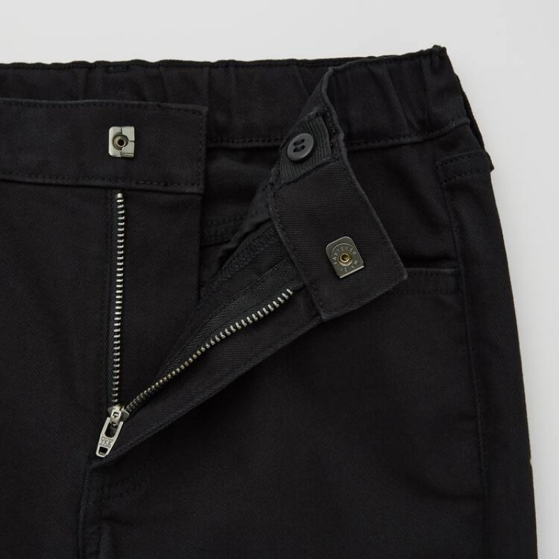 Uniqlo Ultra Stretch Slim Fit Zip Fly Jeans Ragazza Nere | ATPIYH049