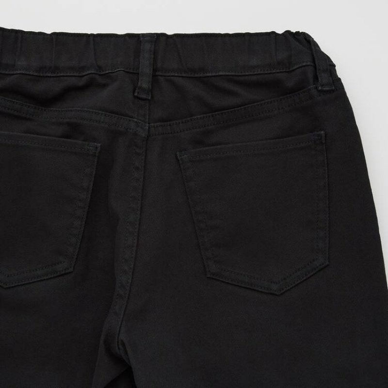 Uniqlo Ultra Stretch Slim Fit Zip Fly Jeans Ragazza Nere | ATPIYH049