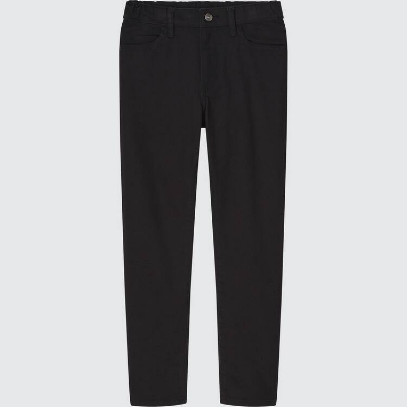 Uniqlo Ultra Stretch Slim Fit Zip Fly Jeans Ragazza Nere | ATPIYH049