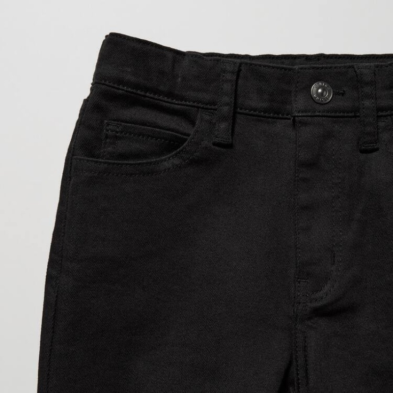 Uniqlo Ultra Stretch Soft Jeans Ragazza Nere | DHESCR284