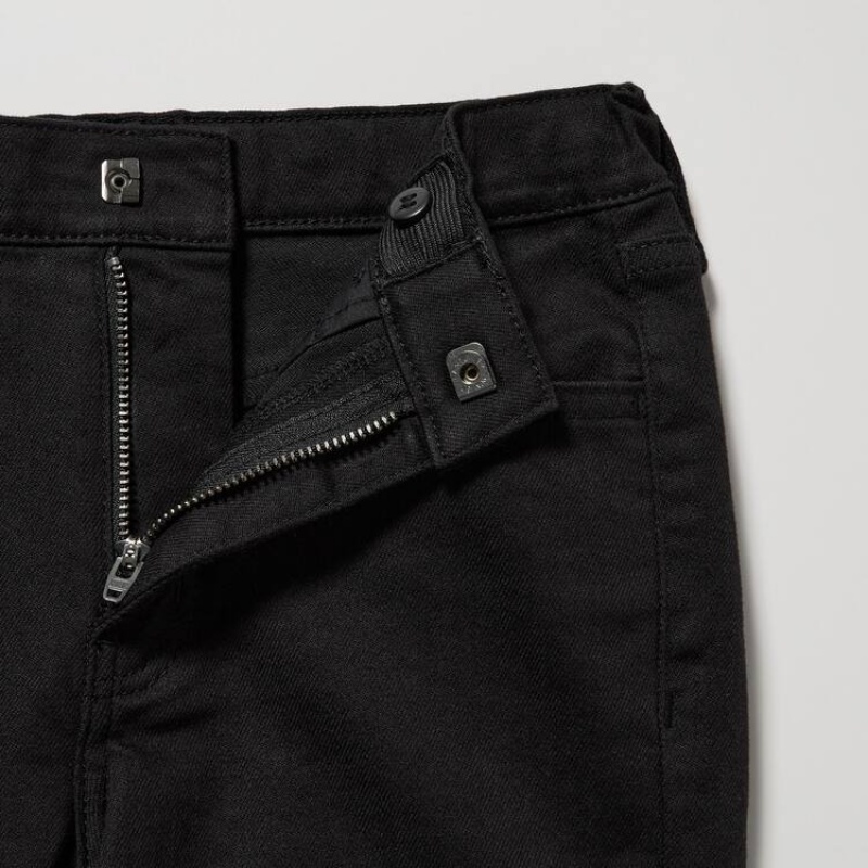 Uniqlo Ultra Stretch Soft Jeans Ragazza Nere | DHESCR284