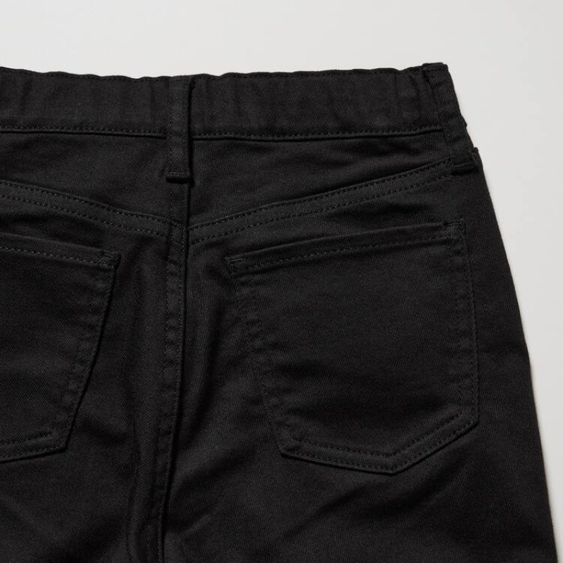 Uniqlo Ultra Stretch Soft Jeans Ragazza Nere | DHESCR284