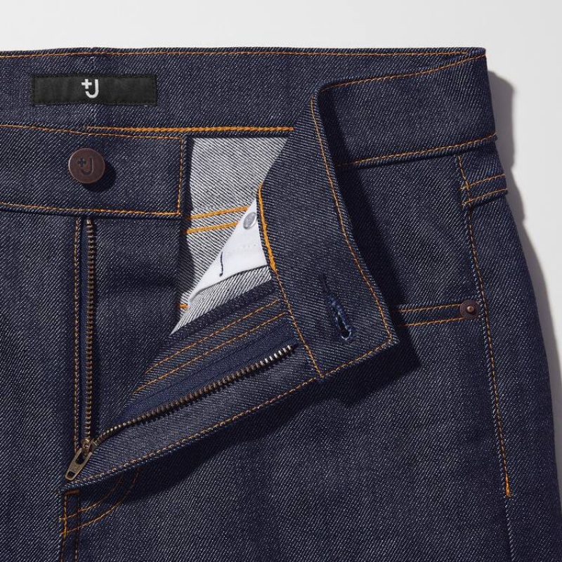 Uniqlo +j Selvedge Dritto Leg Jeans Grigie | AOFEIQ294
